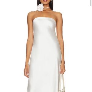 New with tags strapless silky maxi dress from weworewhat